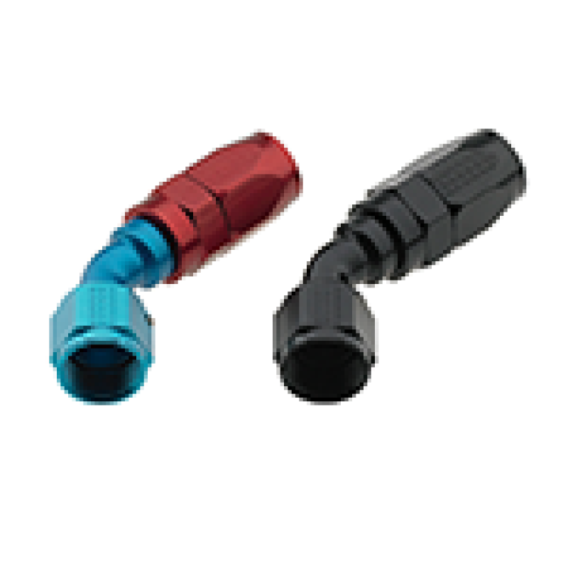 Fragola -6AN x 45 Degree Pro-Flow Hose End - Black