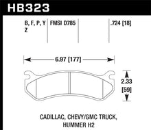 Cargar imagen en el visor de la galería, Hawk 06 Chevy Avalanche 2500 / GMC Truck / Hummer Super Duty Street Rear Brake Pads