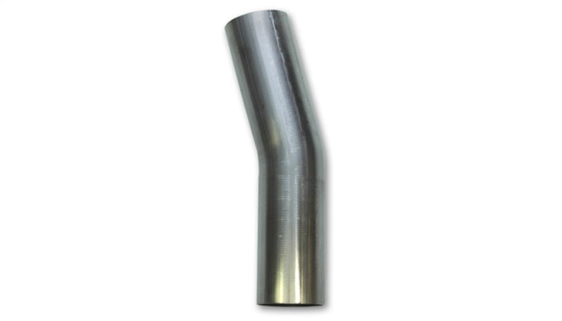 Vibrant 3in O.D. T304 SS 15 deg Mandrel Bend 5in x 5in leg lengths (5in Centerline Radius)