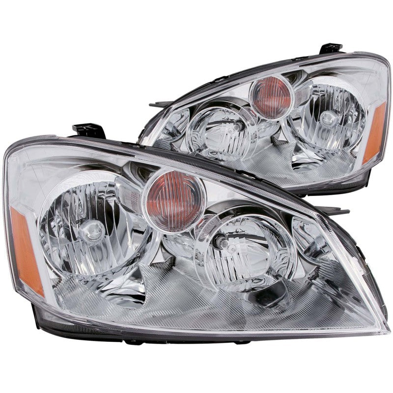 Faros delanteros de cristal cromados para Nissan Altima ANZO 2005-2006