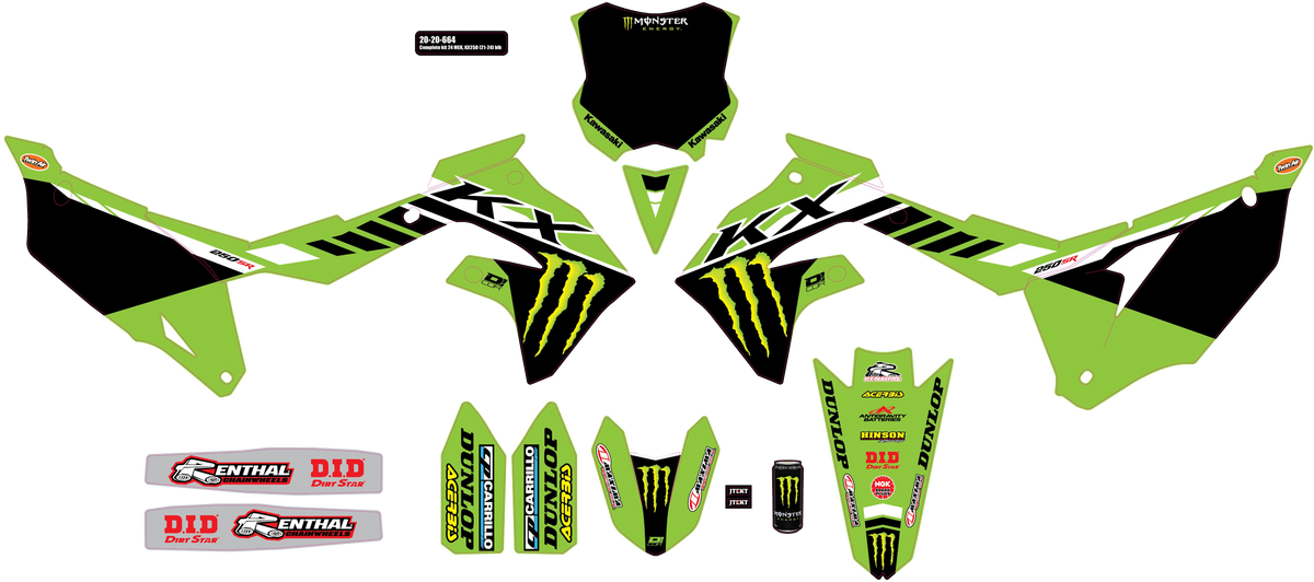 D-COR Complete Graphic KIT Kawasaki (20-20-664)