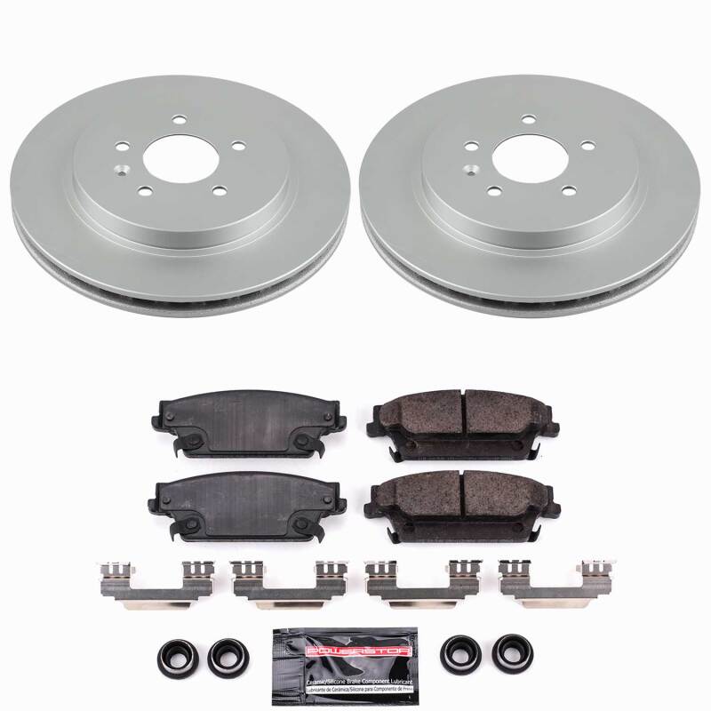 Power Stop 06-07 Cadillac CTS Rear Z23 Coated Brake Kit