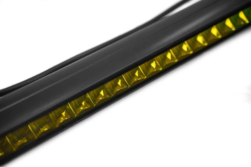 DV8 Offroad Elite Series 20-Inch Amber LED Light Bar — Single Row Off-Road Lighting