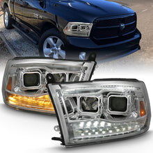 Cargar imagen en el visor de la galería, ANZO 2009-2018 Dodge Ram 1500 Projector H.L. Switchback Chrome Amber