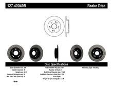 Cargar imagen en el visor de la galería, Rotor trasero derecho ranurado y perforado StopTech 06-09 Honda Civic Ex/Si