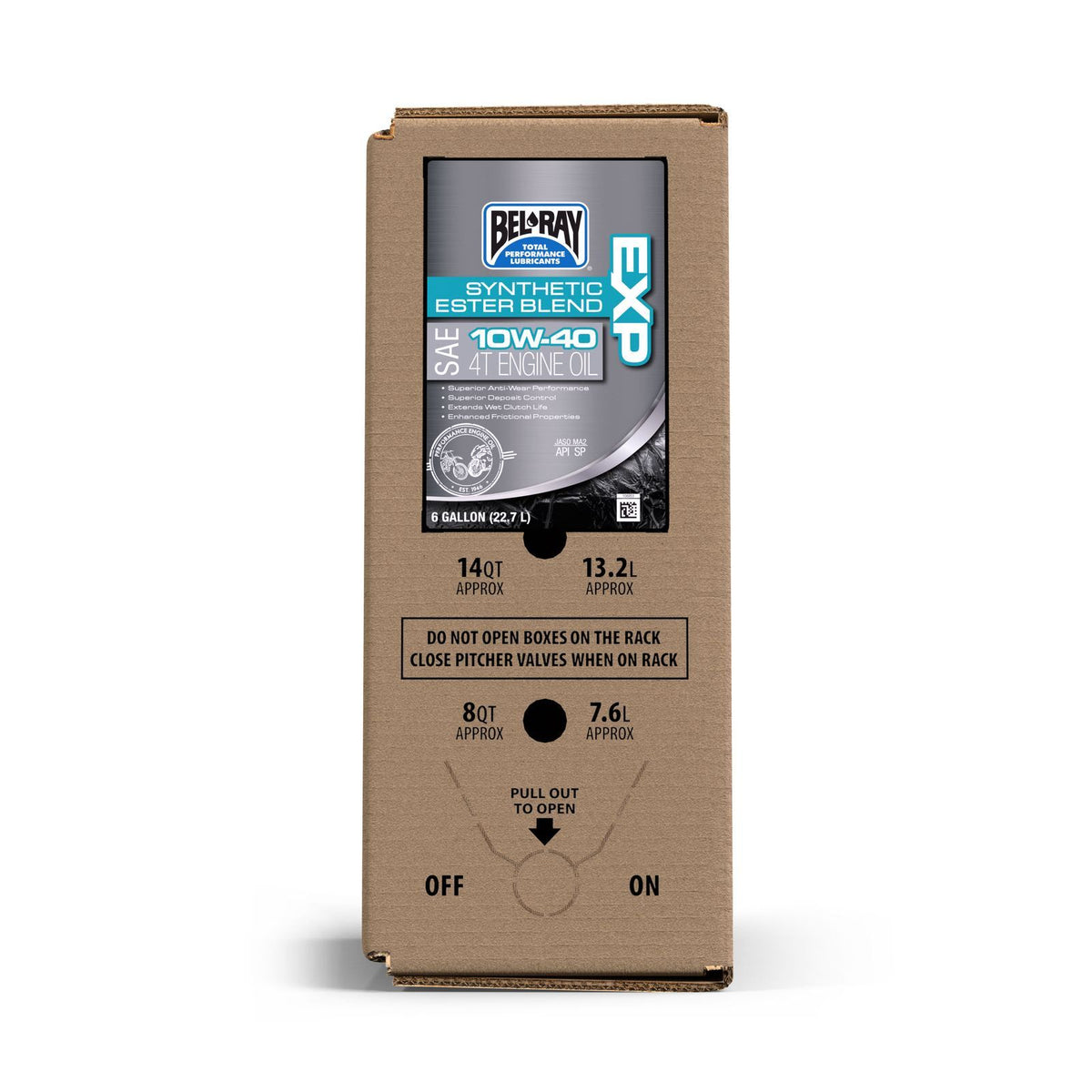 BEL-RAY EXP Semi-SYN Ester OIL 10W40 6GAL BAG in BOX (301126150033)