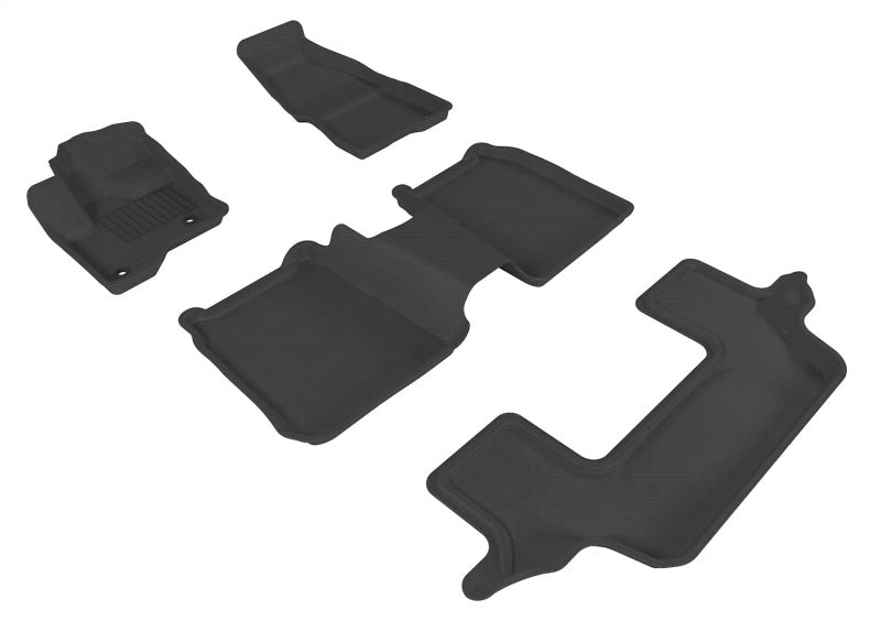 3D MAXpider 09-19 Ford Flex W/O 2nd Row Center Console Kagu Black Full Set (2 EYELETS)