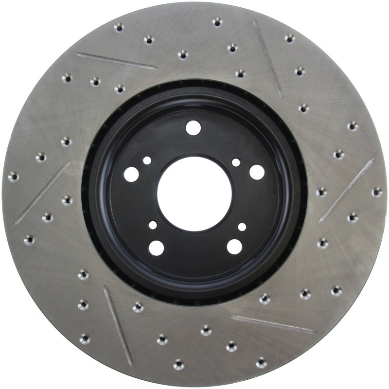 Rotor delantero derecho ranurado y perforado SportStop para Acura TL (Brembo Caliber) 04-08 de StopTech