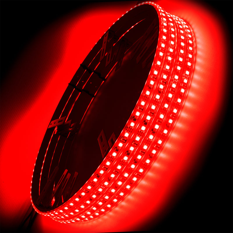 Anillos de rueda iluminados con LED Oracle - Doble LED - Rojo VER GARANTÍA