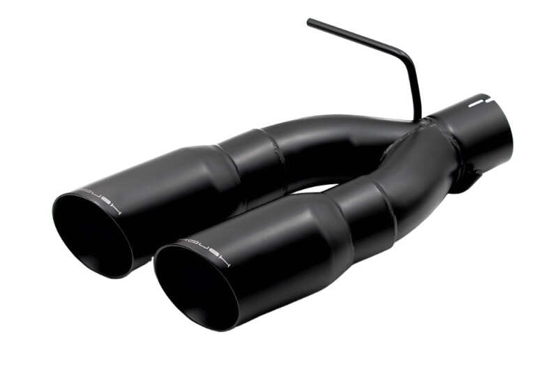 Roush 4in Black Exhaust Y-Tip Kit 5.0L — Fits 2021-2024 Ford F-150