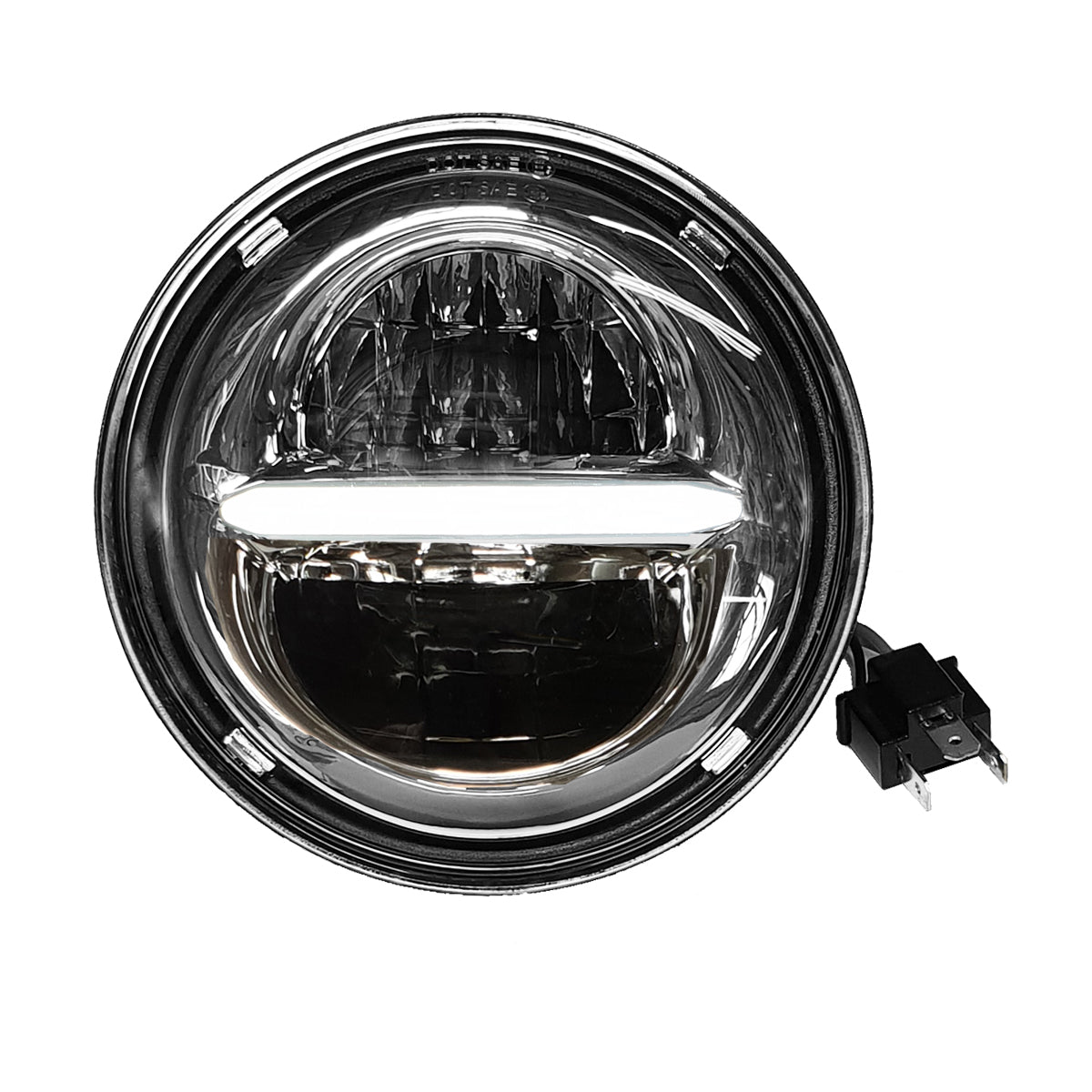 Pathfinder Classic LED Headlight 7" w/DRL Chrome (HD7CLC)