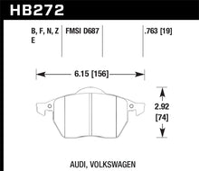 Cargar imagen en el visor de la galería, Hawk 00-02 Audi TT Base/Quattro 1.8L DTC-60 Race Front Brake Pads