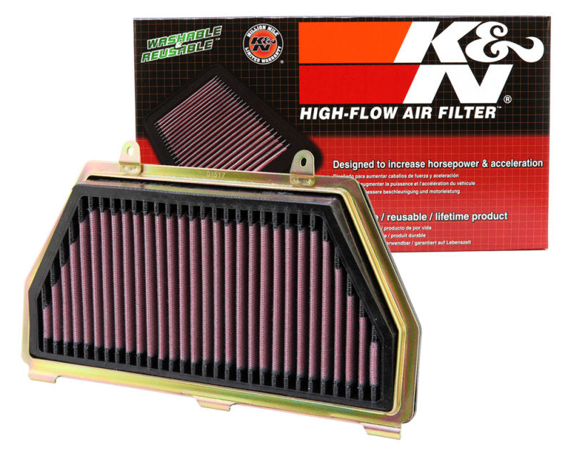 K&N HA-6007 High-Flow Air Filter — Fits 2007-2023 Honda CBR600RR