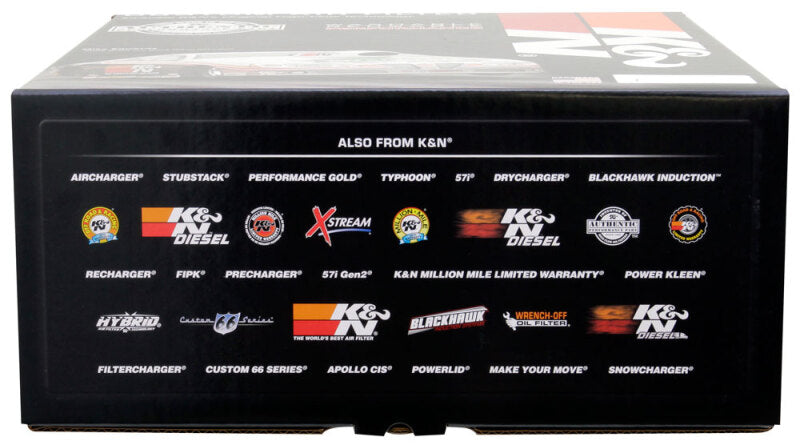 K&N X-Stream Top Air Filter Assembly 7.313in Flange ID / 11in x 4.5in Custom