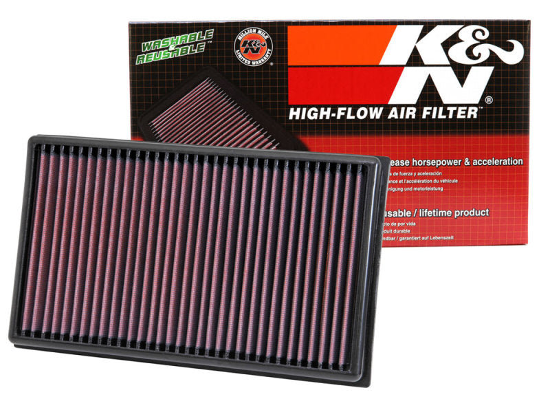 K&N Replacement Air Filter 33-3005 — Fits 2013-2024 Audi A3, VW Golf
