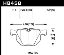 Cargar imagen en el visor de la galería, Hawk 07-08 BMW X5 3.0si / 09-13 X5 Xdrive / 10-13 X6 Xdrive Perf Ceramic Rear Street Brake Pads