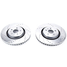 Cargar imagen en el visor de la galería, Power Stop 19-22 Lincoln Nautilus Rear Drilled &amp; Slotted Rotor (Pair)