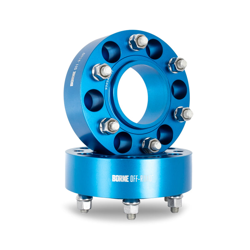 Borne Off-Road Wheel Spacers - 6x139.7 - 95.1 - 35 - M14 - Blue