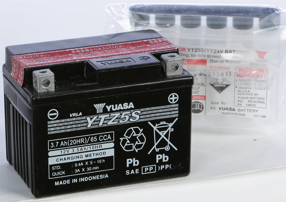 Yuasa Battery YTZ5S-BS Maintenance Free (YUAM62TZ5)