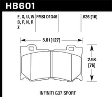 Cargar imagen en el visor de la galería, Hawk 10-12 Infiniti FX50 / 09-12 G37 / 09-13 Nissan 370Z DTC-30 Race Front Brake Pads