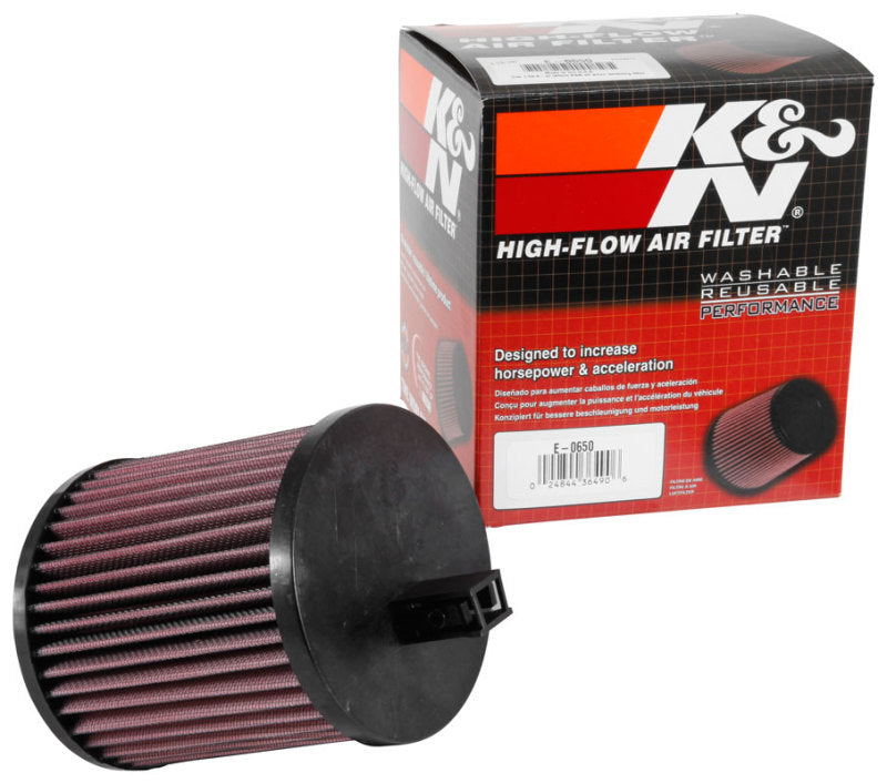 K&N E-0650 High-Flow Drop-In Air Filter — Fits 2016-2019 Cadillac ATS-V, 2016-2019 Chevrolet Cruze