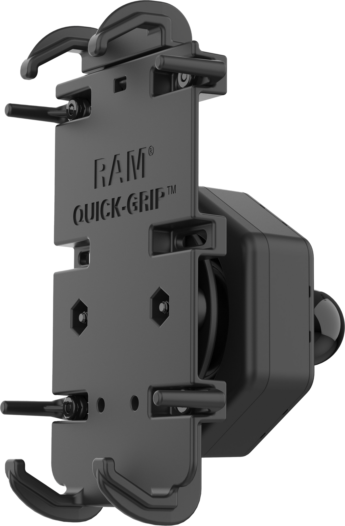 RAM Quick-Grip XL Phone Holder with Vibe-Safe Adapter & Ball (RAM-HOL-PD4-462B)
