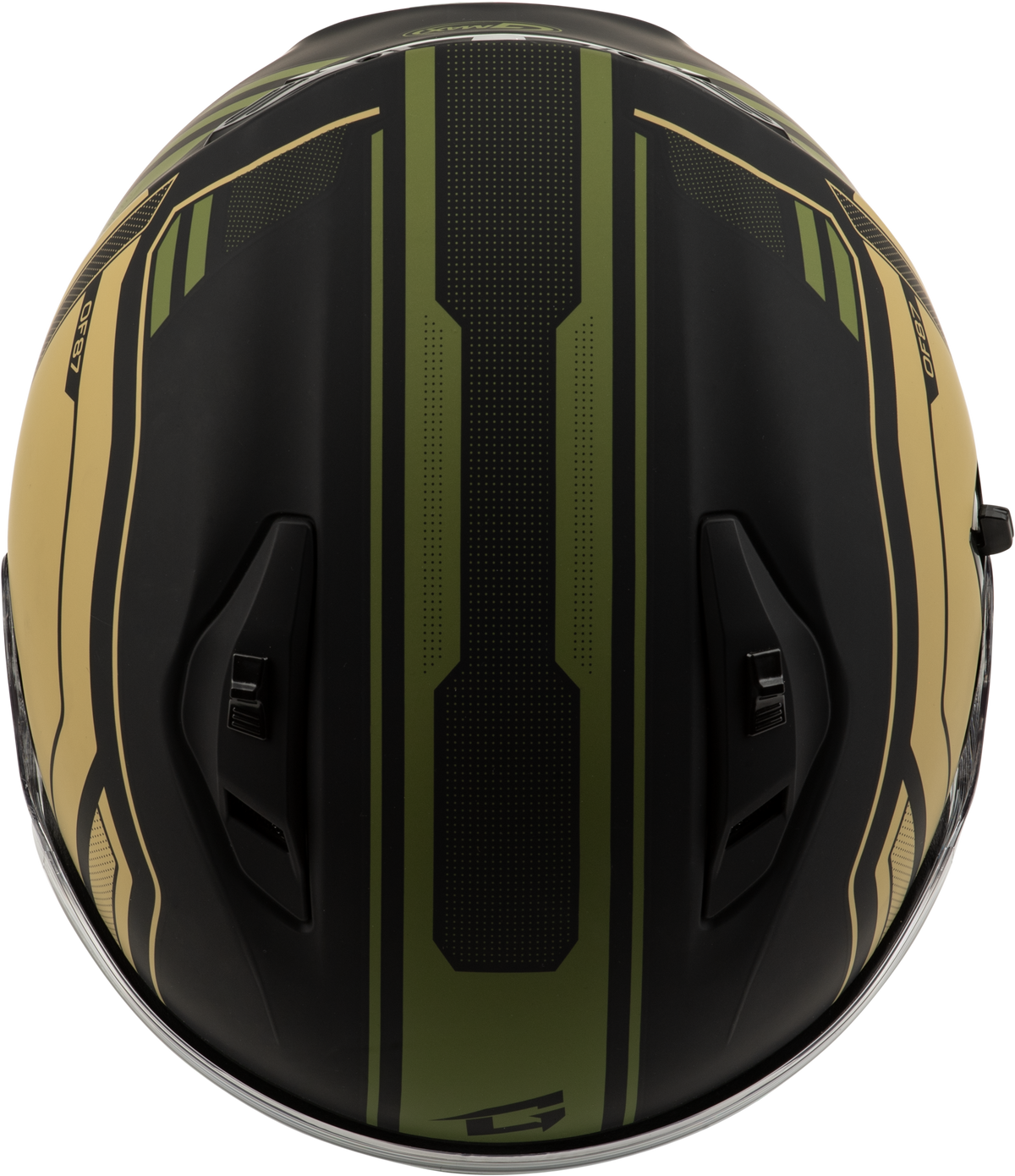 GMAX OF-87 Duke Helmet Matte Black/Green 2X (O1287228)