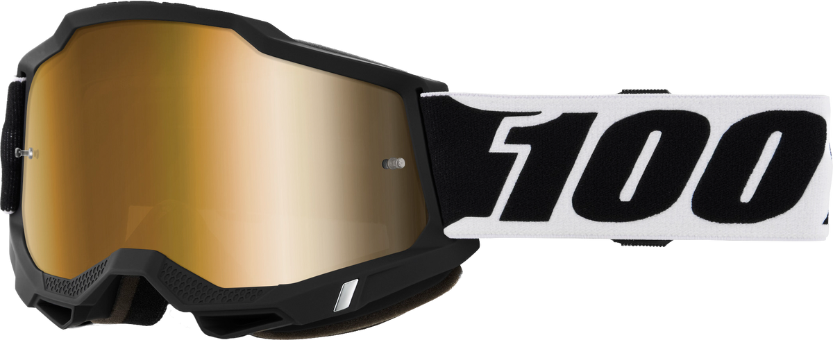 100-Percent Accuri 2 Goggle BLCK001 True Gold Mirror Lens (50014-10066)