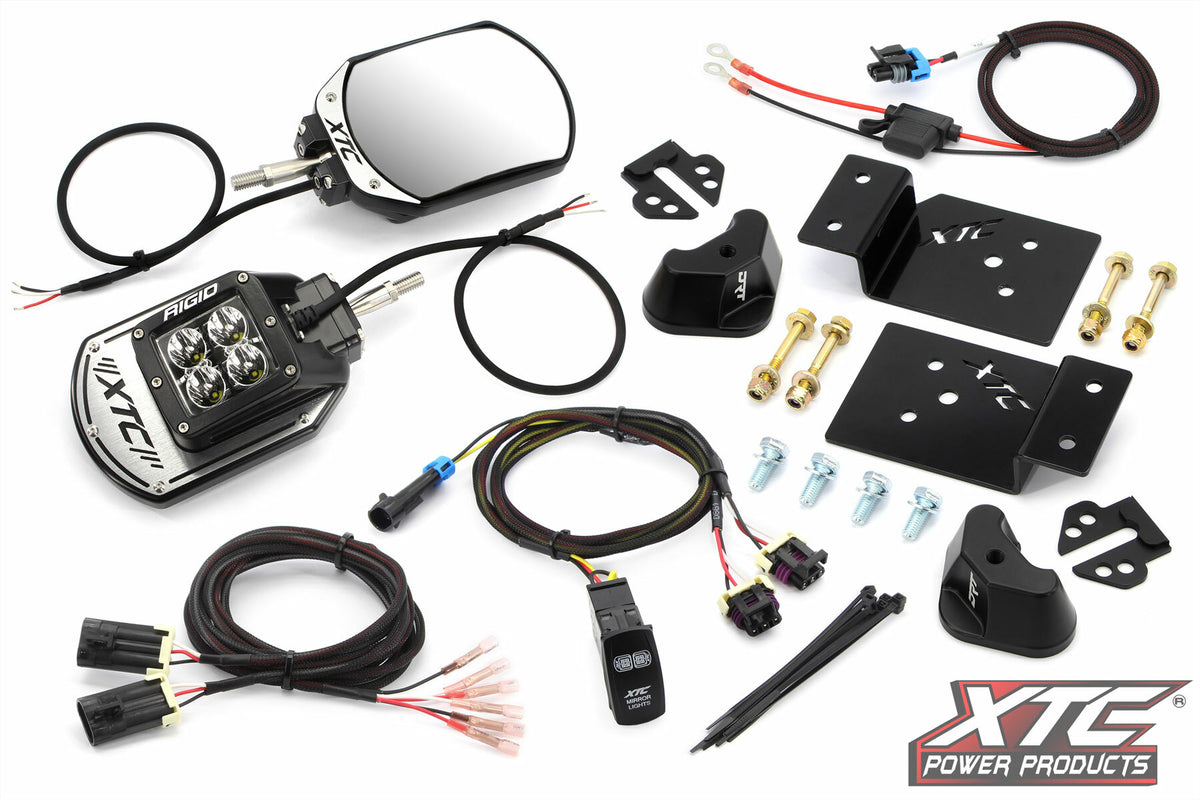 XTC Power Products Side View Mirror KIT SIX12 LIT KAW (SIX12-A-RIDGE)