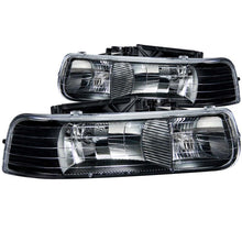 Cargar imagen en el visor de la galería, ANZO 1999-2002 Chevrolet Silverado 1500 Crystal Headlights Black