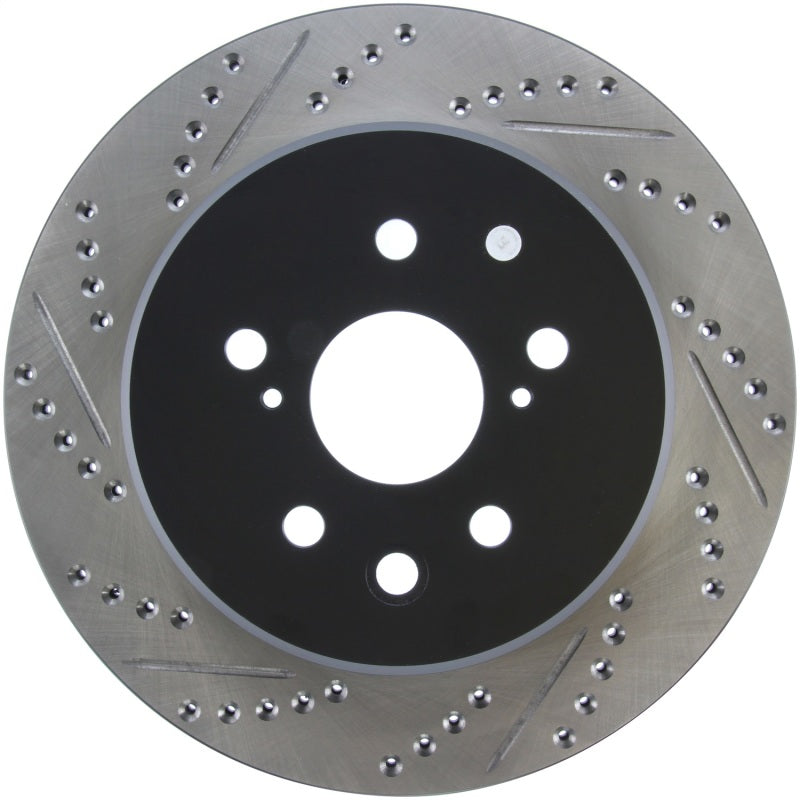 Rotor de freno deportivo ranurado y perforado StopTech trasero derecho 13-14 Lexus GS300/350/400/430