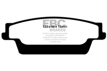 Load image into Gallery viewer, EBC 06-07 Cadillac CTS 2.8 (Sports Suspension) Yellowstuff Rear Brake Pads