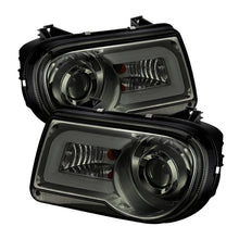 Cargar imagen en el visor de la galería, Spyder Chrysler 300C 05-10 Projector Headlights LED DRL Smoke High/Low H7 PRO-YD-C300C-DRL-SM