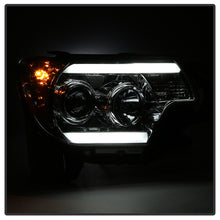 Cargar imagen en el visor de la galería, Spyder Toyota Tacoma 12-16 Projector Headlights Light Bar DRL Smoke PRO-YD-TT12-LBDRL-SM