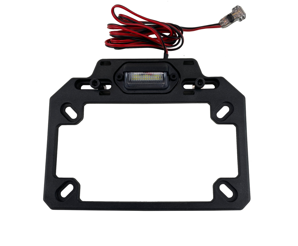 ATV TEK Adjustable License Plate Bracket w/ LED Light (ESPLATE)