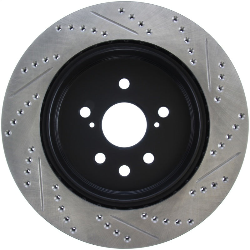 Rotor de freno deportivo ranurado y perforado StopTech trasero derecho 13-14 Lexus GS300/350/400/430