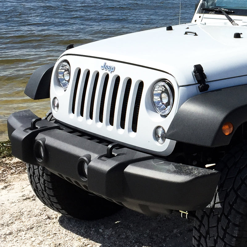 KC HiLiTES 7in. Gravity LED Pro DOT Headlights — Fits 2007-2018 Jeep JK (Pair)