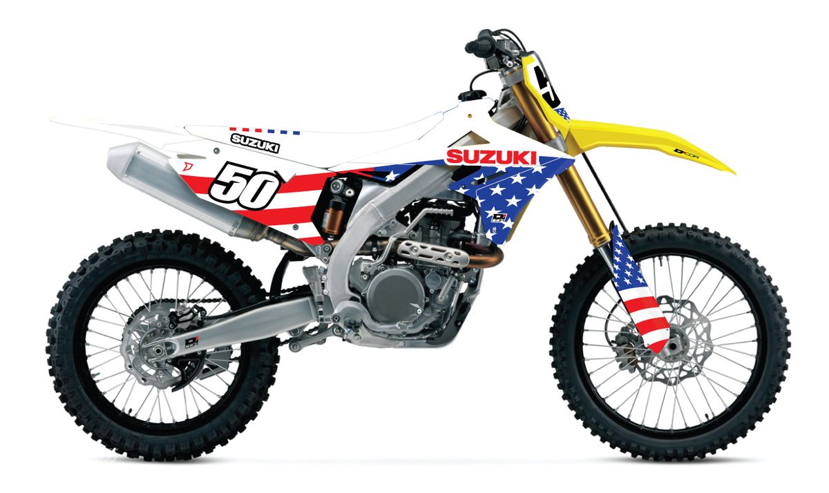 D-COR Complete KIT USA Suzuki RMZ250/450 WHT BG (20-40-400)