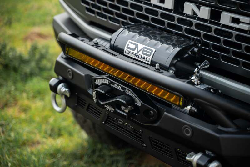 DV8 Offroad Elite Series 20-Inch Amber LED Light Bar — Single Row Off-Road Lighting