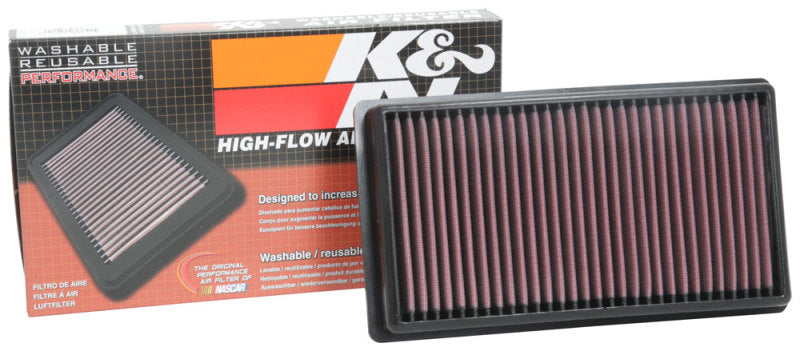 K&N 33-3122 Replacement Drop-In Air Filter — Fits 2017-2018 Peugeot 3008 L4-2.0L DSL