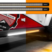 Cargar imagen en el visor de la galería, XK Glow Jeep &amp; Truck Running Board Light w/ Turn Signal 2x60in White + Amber