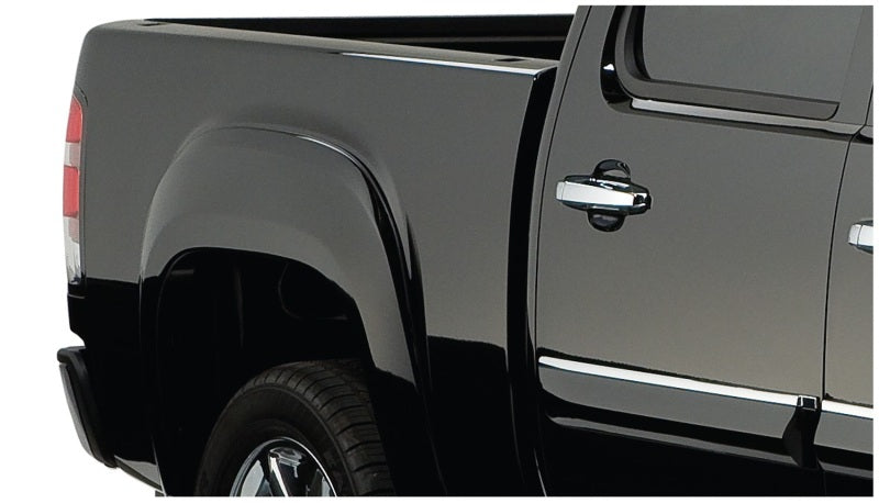 Guardabarros estilo Bushwacker OE para GMC Sierra 1500 Fleetside 07-13, 2 piezas, caja de 69,3 pulgadas, color negro