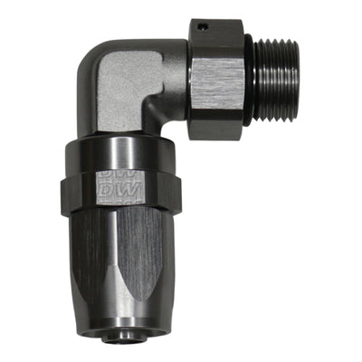 DeatschWerks 8AN ORB 90-Degree Swivel Hose End CPE - Anodized DW Titanium