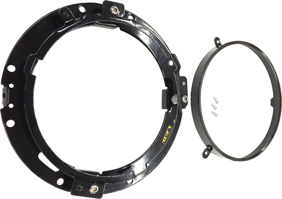 Pathfinder Adapter Ring and Wiring Harness Mounting Bracket BLK (HD7R2B)