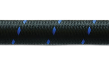 Load image into Gallery viewer, Vibrant -12 AN Two-Tone Black/Blue Nylon Braided Flex Hose (20 foot roll)