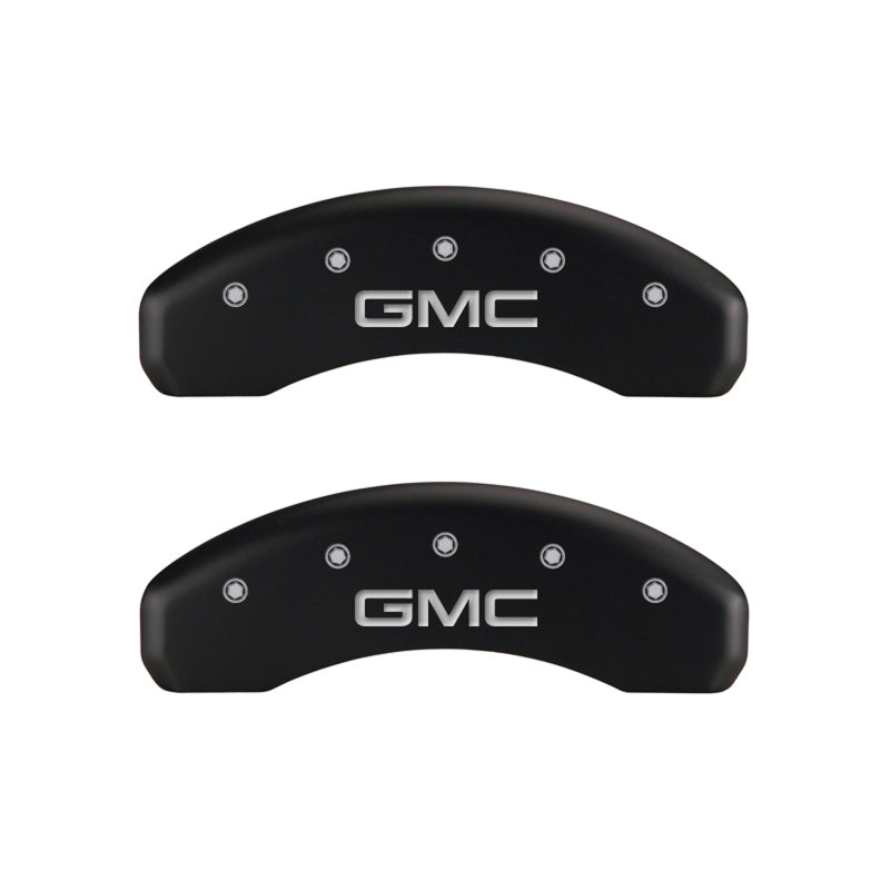 MGP Red Caliper Covers Engraved "GMC" Front & Rear for GMC Yukon (2015-2020)