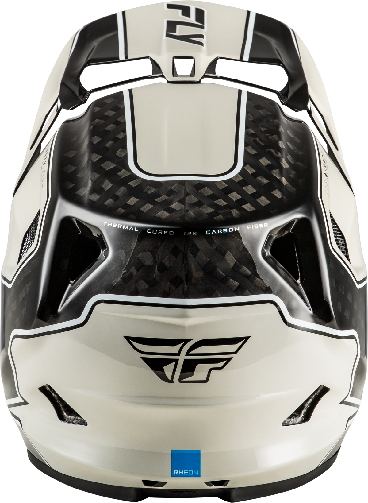 Fly Racing Werx-R Flow Carbon Helmet Black Carbon/Grey MD (73-9230M)