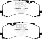 EBC 2016+ Audi Q7 3.0L Supercharged Extra Duty Front Brake Pads