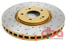 Cargar imagen en el visor de la galería, Rotor de la serie 4000 perforado y ranurado delantero DBA 03-05 Evo 8/9