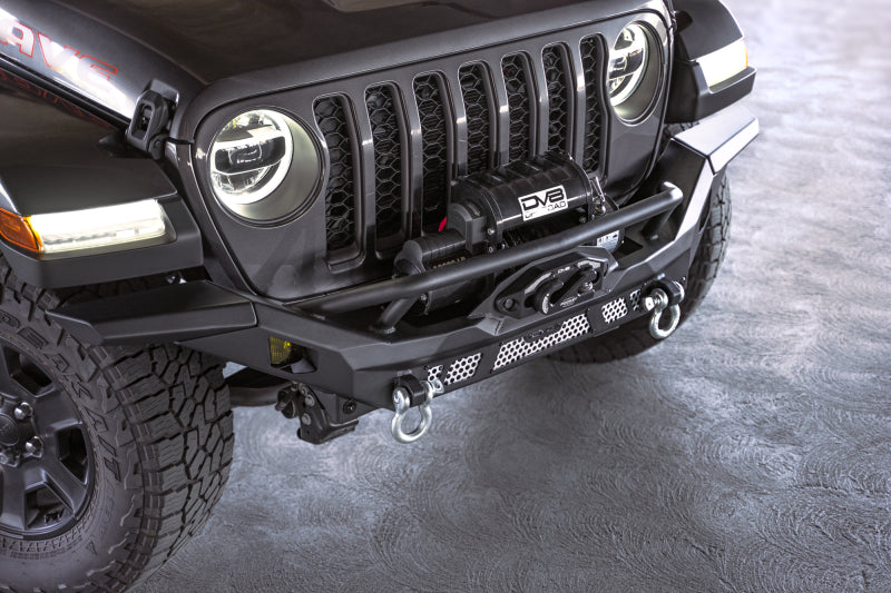 Parachoques delantero de la serie MTO para Jeep Wrangler JK 07-18 / Wrangler JL 18-23 / Gladiator JT 20-23 DV8 Offroad